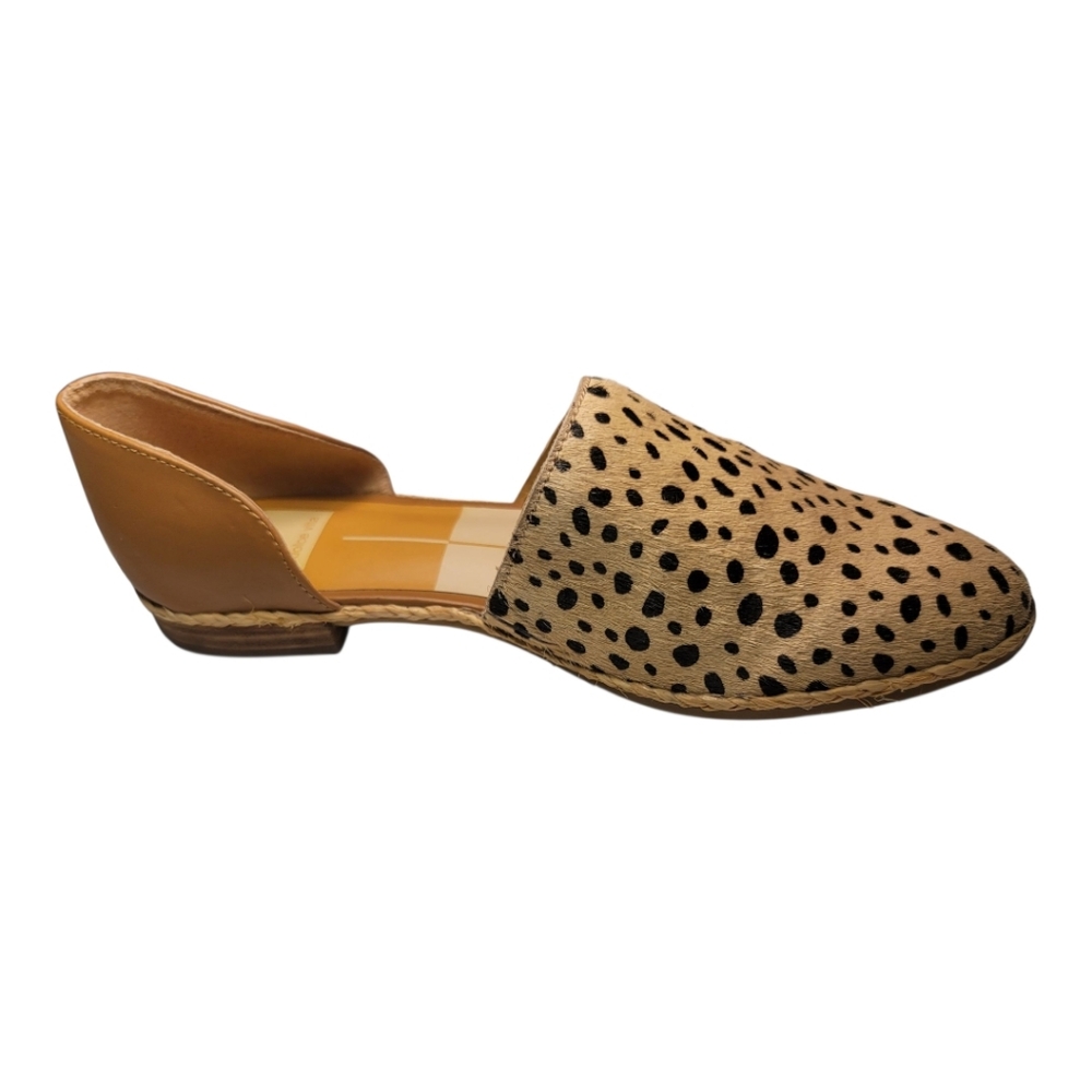 DOLCE VITA, CALF HAIR, LEOPARD PRINTED FUR LEATHER MULES SIZE 9 - Picture 4 of 10